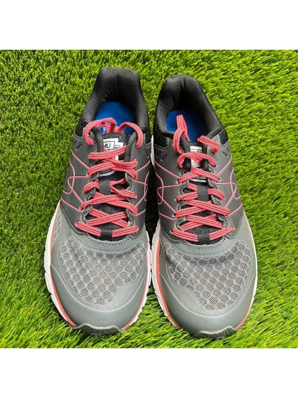 Karhu Fast 7 MRE Womens Size 7.5 Jet Black Coral Walking Running Shoes Sneakers
